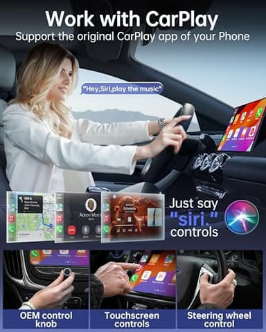 Luckymore Wireless Carplay Adapter, Converts Wired to Wireless Carplay Dongle for Plug & Play Carplay Fit for Cars from 2017 & for Apple iPhone iOS 10+ - Image 5