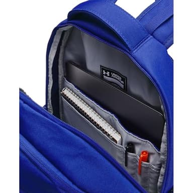 Under Armour Unisex-Adult Hustle 6.0 Backpack, (401) Royal/Royal/Metallic Silver, One Size Fits Most - Image 4