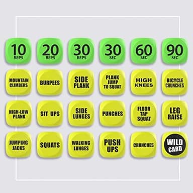 TidyFriend Exercise Dice – 6 Sided Foam Workout Dice for Teens & Adults, Fun Fitness Equipment for Solo or Group Classes, Home Gym Use – Great Workout Equipment & Gifts for Gym Lovers (Yellow - Image 7