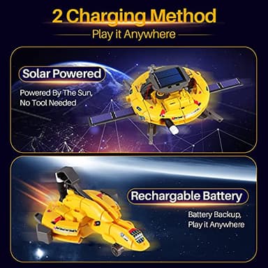 COBFDHA STEM Projects for Kids Age 8-12, Science Kits Boys, Solar Robot Space Toys Gifts 8-14 Year Old Teen Boys Girls, 120Pcs Building Experiments Robots Teenage Ages 9 10 11 12 , Yellow - Image 6