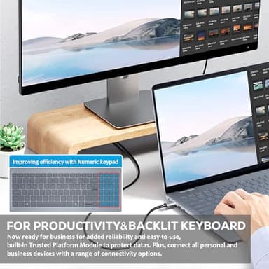 Dell Inspiron 16 Touchscreen Laptop - for Business & Students, 16" 16:10 FHD+ Display, w/Office Lifetime & External CD Drive, Ryzen 7 8840U, Fingerprint, Backlit KB, Win11 Pro (64GB RAM, 4TB SSD) - Image 5