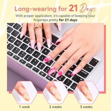 Makartt Clear Blooming Gel 15ml UV LED Soak Off Nail Art Polish for Spreading Effect Marble Nail Polish Gel Paint Nail Designs for DIY Color Flower Watercolor Magic Beauty Gift - Image 6