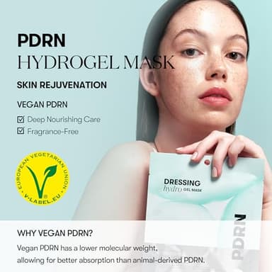 VT COSMETICS PDRN Hydrogel Mask(33gx4ea), Intensive Nourishing & Rejuvenating Overnight Mask, Skin Repair, Elasticity Boost, Hydrating & Plumping, Korean Skincare - Image 2