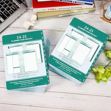 2024-2025 Planner Refills – Jul.2024 - Jun.2025, Two Pages Per Day Daily & Monthly Planner, 5.5" x 8.4" Ring-Bound Organizer, Tabs, Quotes, Prioritized Task, Daily Tracker/Notes, Appointment Schedule - Image 2