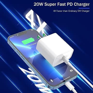 【Apple MFi Certified】Fast Charger iPhone,Fast i Phone Charging Cord 3Pack iPhone Charger Fast Charging Plug Block 6FT USB C to Lightning Cable for iPhone 14/14 Pro Max/Plus/13 Mini/12/11/XR/XS,AirPods - Image 2