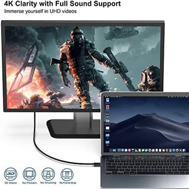 BENFEI 2 Pack USB C to HDMI 6 Feet Cable, USB Type-C to HDMI Cable, Thunderbolt 3/4 Compatible with iPhone 15 Pro/Max, MacBook Pro/Air 2023, iPad Pro - Image 4