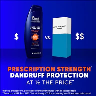Head & Shoulders Clinical Dandruff Defense + Dry Scalp Rescue Shampoo 13.5 oz Twin Pack - Image 5