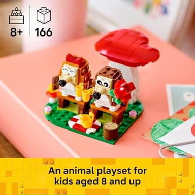 LEGO Hedgehog Picnic Date Building Toy - Animal Figures and Playset for Kids, Boys and Girls, Ages 8+ - Gift for Her and Him - with 2 Hedgehog Toys and Accessories - 40711 - Image 2