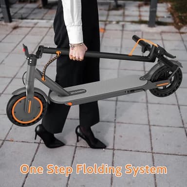 MAXSHOT Electric Scooter Adults, 350W/500W Powerful Motor, Top Speed 16/19/22MPH, 16/21/25Miles Range, 8.5"/14" Solid Tires Folding Commuter Escooter with Seat Bag for Commuting, APP Control - Image 8