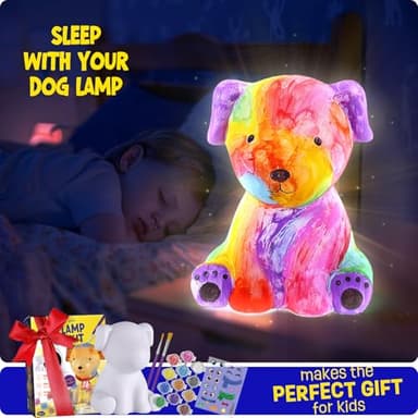 Paint Your Own Dog Lamp Kit, Art Supplies Painting Kits for Kids, Arts and Crafts for Kids Ages 8-12, Dog Toys Girls Boys Halloween Birthday Christmas Gifts Ages 3 4 5 6 7 8 9 10 11 12+ - Image 6