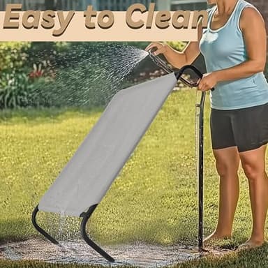 PHYEX Raised Pet Cot for Small Pets, Elevated Dog Bed with Breathable Mesh, Sturdy Steel Frame for Indoor & Outdoor Use, Non-Slip Design, Easy Clean, 33-Inch Grey - Image 4