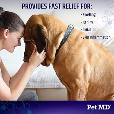 Pet MD Hydrocortisone Spray for Dogs, Cats, Horses - Itch Relief Spray & Hot Spot Treatment for Dogs, Irritated Dry Itchy Skin, Allergies, and Dermatitis - Reduces Topical Inflammation - 4 oz - Image 3