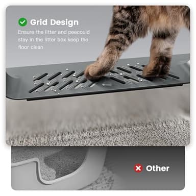 Extra Large XXL Stainless Steel Cat Litter Box with Lid, 26" L x 18" W x 12" H Metal Litter Box with Hight Sides for Big Cats & Multiple Cats, Never Absorbs Odors, Anti-Urine Leakage, Easy Cleaning - Image 5