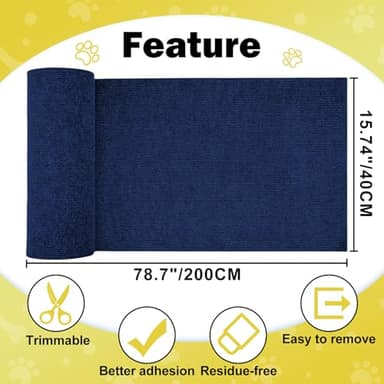 ENONCI 78.7"x15.8" Large Couch Protector from Cat Claws,Anti Scratch Furniture Protector for Cats Corner Wall Scratcher,Replacement for Cat Tree Post Shelves - Image 8