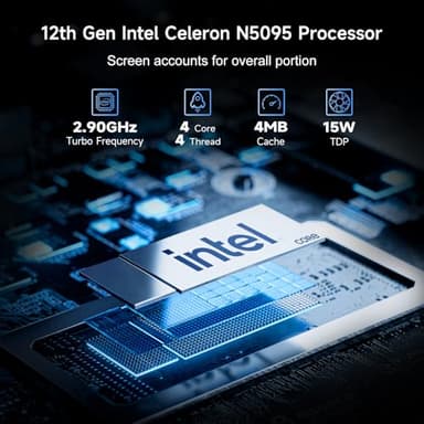 BLUEING 15.6" Laptop Computer, Windows 11 Laptop, 16GB RAM, 512GB SSD(Expandable to 2TB), Intel Quad-Core N5095(Up to 2.9 GHz), 1080P FHD Display, Fingerprint, Backlit KB, Wi-Fi 5, BT5.0, Quad-Speaker - Image 2