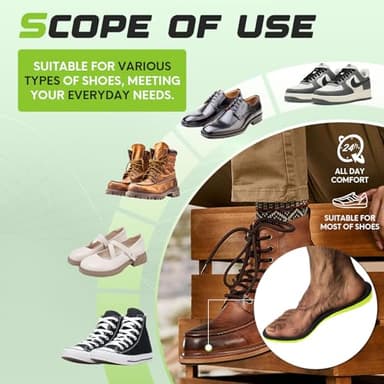 Eimocs 2 Pairs Comfort Insoles for Men/Women, Memory Foam Inserts, Prevent Foot Odor, Providing Great Shock Absorption and Cushioning for Feet Relief,Steppers Insoles - Image 5