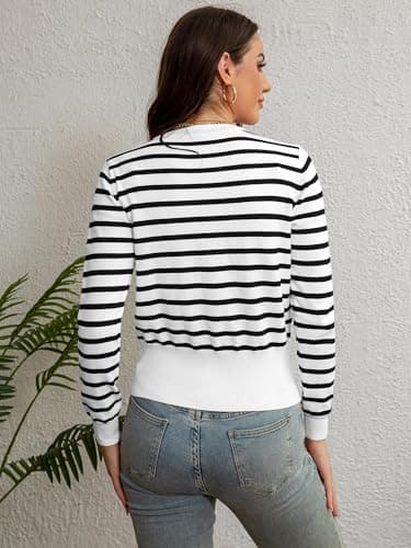 Cardigan for Women Open Front Lightweight Cardigan Sweaters Long Sleeve Fall Winter Outerwear with Pockets - Image 5