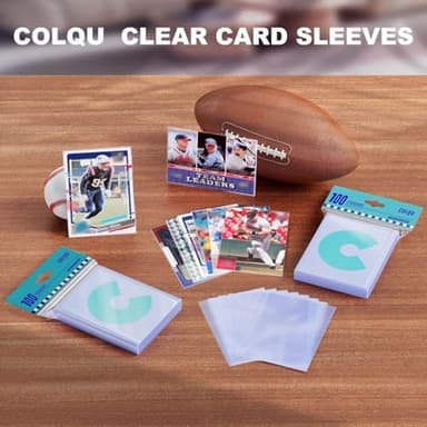 2000ct Clear Card Sleeves for Trading Cards, Soft Baseball Sports Card Sleeves, Soft Plastic Protector Fit for MTG Game Standard Cards - Image 3