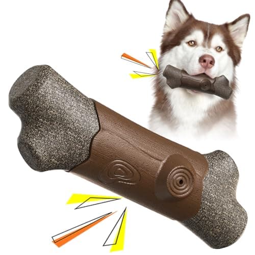 YIJISKY Ideal Chew Toy Great for Teeth Cleaning and Playtime ,Dog Chew Toy for Aggressive Chewers Tough and Long-Lasting Toy for Large/Medium Dogs (Brown) - Image 1