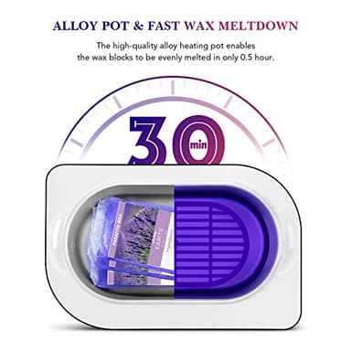 Paraffin Wax Machine for Hand and Feet - Karite Paraffin Wax Bath 4000ml Paraffin Wax Warmer Moisturizing Kit Auto-time and Keep Warm Paraffin Hand Wax Machine - Image 3