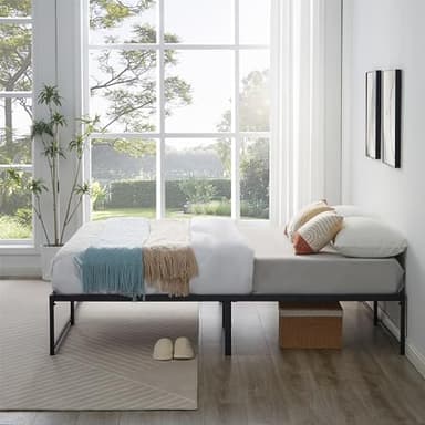 VECELO 14" Metal Platform Bed Frame/Mattress Foundation/No Box Spring Needed (Queen Size) - Image 7