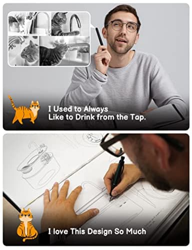 Cat Water Fountain Stainless Steel: 108oz/3,2L Pet Water Fountain - Water Fountain for Cats Inside with Quiet Pump - Dishwasher Safe Cat Fountains - Suitable for a Variety of Pets - SOOFPET - Image 2