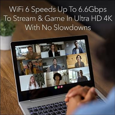 NETGEAR Nighthawk 8-Stream WiFi 6 Router (RAX70) - Security Features, AX6600 Tri-band Wireless Speed (up to 6.6 Gbps) - Coverage up to 2,500 sq. ft., 40 Devices - Image 7