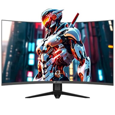 CRUA 27'' Curved Gaming Monitor 260Hz/240Hz, QHD 1440P 1800R VA Panel Computer Monitor with Built-in Speakers, Support AMD FreeSync, 120% sRGB, Blue Light Filter, HDMI2.0 & DP1.4, Wall Mountable-Black - Image 2