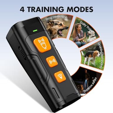 YUYQA Dog Bark Deterrent Device, 3X Ultrasonic Anti Barking, 6 Training Modes 23 FT Range Barks No More Indoors Outdoors Behavior Correct Safe & Humane Rechargeable Compact Bark Control for Dogs - Image 5