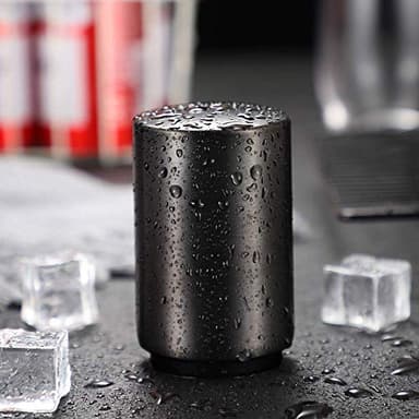 Fullgaden Automatic Beer Opener, Gift-Bottle Collector Best find Push Down & Bottle pops Off. No Bending or Damage to caps, Titanium-Plated Black - Image 1