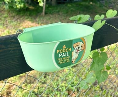 Pooch Pail - Hanging Dog Poop Waste Bucket Container for Poo Bags, Green - Image 5