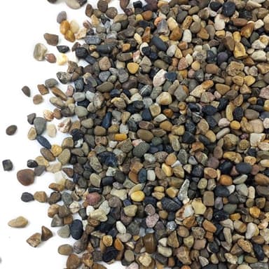 SHIZWU 10LB Aquarium Gravel, 1/4" Pea Gravel for Fish Tank, Small River Rocks for Garden Decoration, Landscaping, Vase Filling, Flower Pot Paving(4-8MM) - Image 1