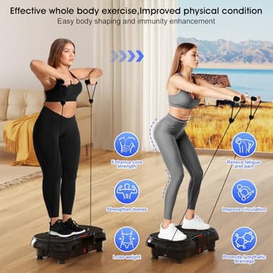 Anyrap Vibration Plate Exercise Machine, Vibration Plate for Lymphatic Drainage, Whole Body Workout Vibrating Fitness Platform, Effective for Weight Loss, Shaping, Toning & Wellness - Image 6