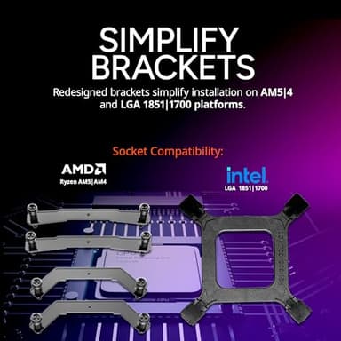 Cooler Master Hyper 212 Pro aRGB CPU Air Cooler, SickleFlow Edge 120 PWM Fan, Composite 4 Copper Heat Pipes, 152mm Tall, Sleek Top Cover, AMD Ryzen AM5|AM4, Intel LGA 1851|1700 Brackets - Image 8