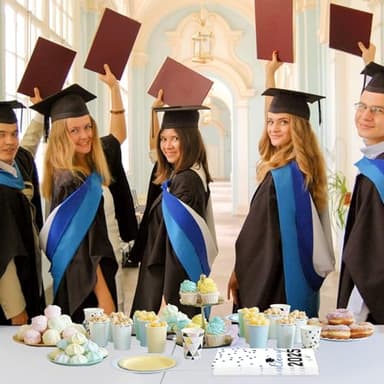 2025 Graduation Disposable Paper Napkins, Guest Dinner Hand Towels for College School Grad Class Congrats Celebration, Cocktail Party Decorations (200, Blue & Black) - Image 7