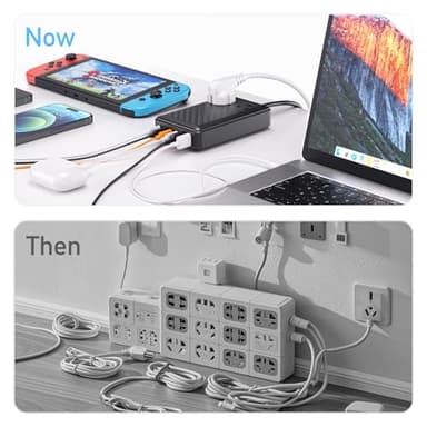 Charging Station 140W USB C Charger Block, Upgraded GaN III 8-in-1 Fast Charging Station Hub,PD 65W Laptop Charger Adapter Compatible with Compatible with MacBook Air/Pro,iPhone16/15,Galaxy S24 etc - Image 6