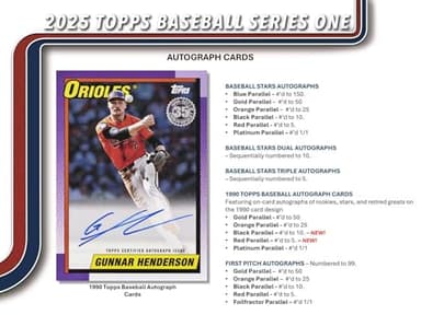 2025 Topps Series 1 Baseball Trading Card MLB Jumbo Fat Pack - Image 3