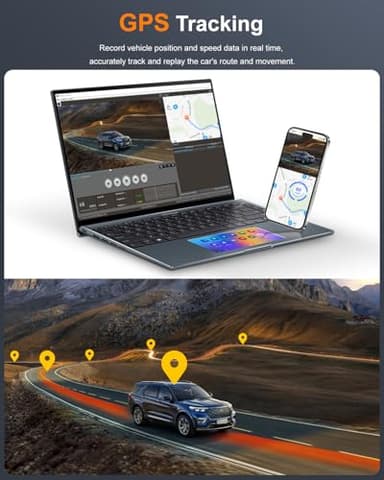 Dash Cam Front and Rear 4K+2K, Dash Camera for Cars, Car Camera, Dual Dashcams for Cars with Night Vision, Built-in WiFi 64GB Card, 24 Hours Parking Monitor, Loop Recording - Image 6