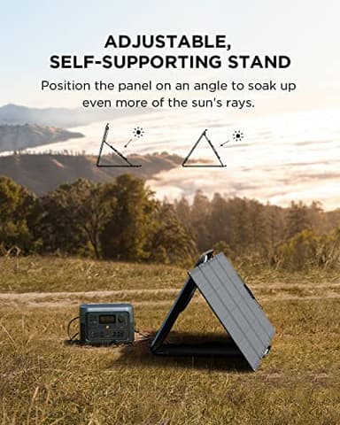 EF ECOFLOW RIVER 2 Max Solar Generator 512Wh Long-life LiFePO4 Portable Power Station& 160W Solar Panel for Home Backup Power, Camping & RVs 100% Charged in 60m with 3000+ Cycles & Up to 1000W Output - Image 6