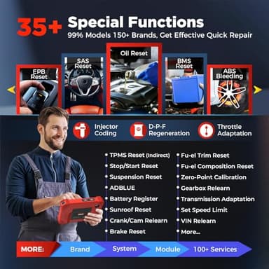 LAUNCH X431 CRP919XBT 2025 Wireless Bidirectional Scan Tool, ECU Coding, CANFD&DOIP, Full System Car Diagnostic Tool, FCA AutoAuth, V.A.G Guided, 35+ Resets, 2 Years Free Update - Image 7