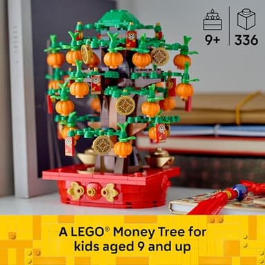 LEGO Money Tree - Lunar New Year Building Toy - Kids Chinese Culture Learning and Educational Toy for Boys and Girls, Ages 9+ - Holiday Decorations for Table - 40648 - Image 2