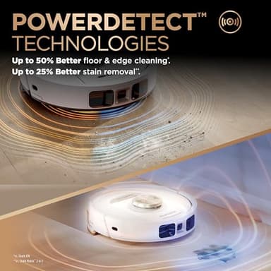 Shark Robot Vacuum & Mop Combo, PowerDetect NeverTouch Pro,Self-Emptying,Self-Refill with Self-Clean Pad Wash & Dry, 60-Day Debris Capacity,30-Day Refill Tank, 5PowerDetect Technologies,White,AV2800ZE - Image 5