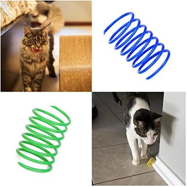 Andiker Interactive Cat Spiral Creative Spring Toy to Kill Time and Keep Fit, Sturdy and Heavy Plastic for Swatting, Biting, Hunting Kitten Toys, Colorful, 12 pcs - Image 7