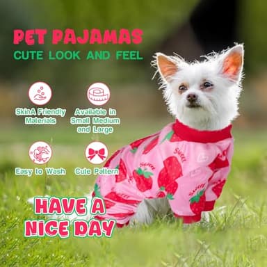 Dog Pajamas Soft Lightweight Dog Onesies Outfit Clothes for Small Medium Large Puppy Pjs for Pet Boys Girls Dogs Cats - Image 4