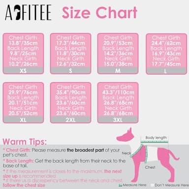 AOFITEE Extra Small Dog Jacket, Waterproof Dog Coat for Winter, Turtleneck Winter Jacket with Back Zipper, Reflective Pet Coat Small Snowsuit, Small Pet Snowsuit Chihuahua, Yorkshire - Image 2
