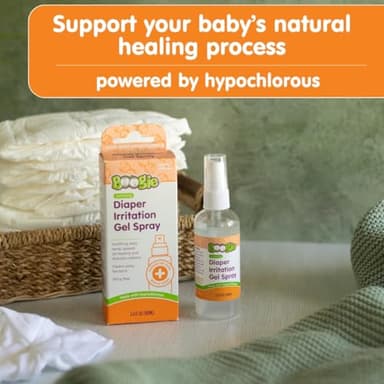 Boogie Hypochlorous Acid Diaper Irritation Gel Spray, Baby Essentials for Diaper Rash, Soothing Cleansing Spray, 3.4oz - Image 2