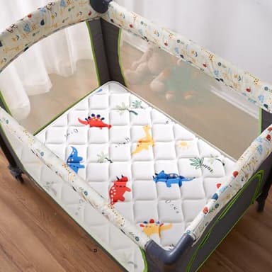 Lillibearas Pack and Play Mattress 38" x 26" x 1.5", Firm Support and Comfort Foam, Soft Playard Mattress for Babies and Toddlers, Baby Essentials Items - Image 6