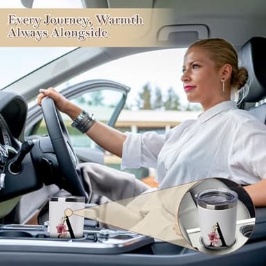 20 Oz Insulated Coffee Cup with Lid Car Tumbler Travel Mug Women Her Sister Mom Girlfriend Aunt Best Friend Friendship Grandma Bestie Wife Daughter Law Lady Happy Birthday Cool Unique Cute Gifts - Image 5