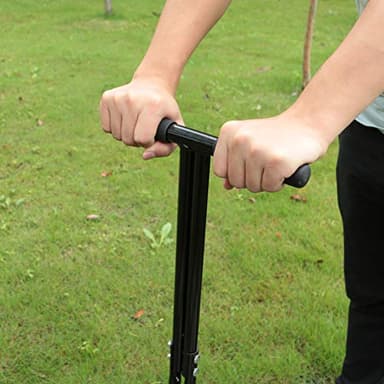 Gardzen Plug Aeration, Hand Hollow Tine Lawn Aerator, Heavy Duty Aerator for Compacted Soils and Lawns, 35" x 11", Black - Image 5