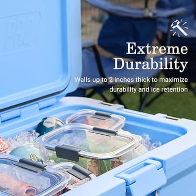 Coleman Pro Heavy-Duty 45qt Ultra-Light Premium Hard Cooler, Extra-Thick Insulation Keeps Ice up to 4 Days, 74-Can Capacity - Image 6